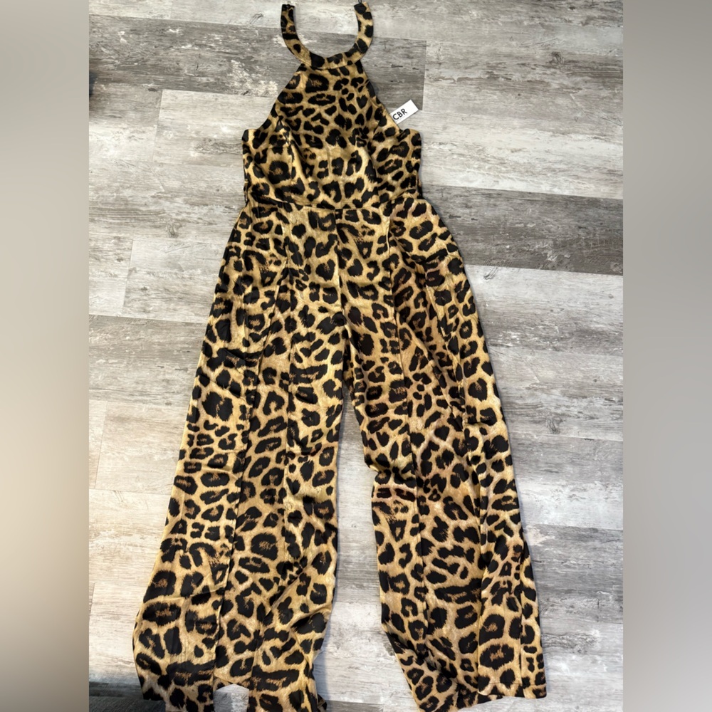 Leopard Print Jumpsuit NWT - image 1